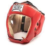 LEONE CASCO PROTETTIVO IN PELLE CONTEST CS400 ROSSO KIXK BOXING BOXE MHUAY TAY