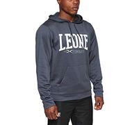 LEONE 1947, Felpa con Cappuccio Logo, Unisex Adulto, Grigio, M, ABX111