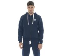 LEONE 1947 Felpa Invernale Uomo con Cappuccio e Zip, Logo Piccolo Soft Basic