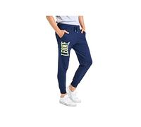 LEONE 1947 Leone - Pantaloni da Uomo Apparel - Navy Blue-Sunny Lime (10173), XL
