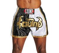 LEONE 1947, Panta Thai SIAM Bianco-Nero/XL, Unisex Adulto - AB875