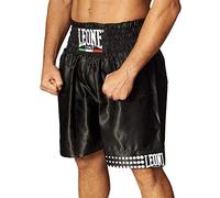 Leone 1947 Pantaloncino Boxe, Unisex, Sport di contatto - 01 (Nero/Bianco)
