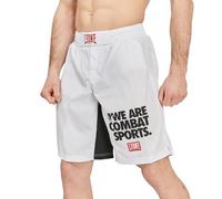 LEONE 1947, Pantaloncino MMA Logo WACS Bianco/Nero M AB952