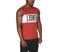 LEONE 1947 Shock AB224 Canotta Boxe SHOCK-AB224, Rosso, L Unisex-Adulto