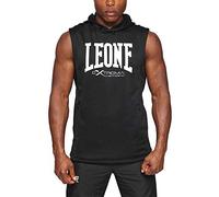 LEONE 1947, Smanicato con Cappuccio Logo, Unisex Adulto, Nero, XS, ABX110