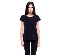 LEONE 1947 - T-Shirt da Donna Maniche Corte Girocollo Basic - W4207S5J02 - Black (09), XS