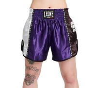 LEONE 1947 Training Pantaloncino Kick-Thai Unisex - Adulto Viola Scuro AB760
