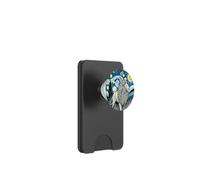 Leone africano Zoo Animal - Van Gogh Starry Night Style PopSockets PopWallet per MagSafe