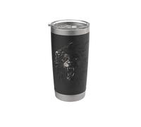 Leone Anime Gotico Uomini Donne Anime Gotico Leone Bicchiere termico in acciaio inox doppia parete
