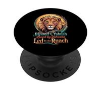 Leone benedetto da Yahuah amato da Yahusha Led Ruach Tee PopSockets PopGrip Adesivo
