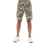 Leone Bermuda Military Cargo Camouflage da Uomo L Verde Militare