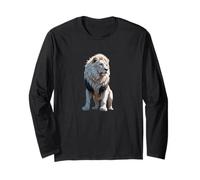 Leone bianco. vita selvaggia, Animali Safari Maglia a Manica