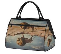 Leone Borsa da palestra per uomo donna, viaggio sport borsone impermeabile weekend pernottamento borsa leggera bagaglio tote