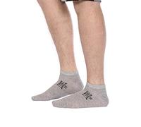 LEONE - Calzini fantasmino Tri-Pack 1947 Apparel - Grey Melange (04), 44-45 - 46