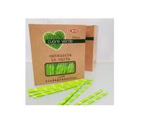 Leone Cannucce carta Bio verde, 250 pezzi Cannucce carta Bio verde, 250 pezzi