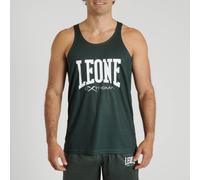 Leone Canotta Logo Verde da Uomo M Green