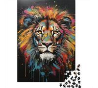 Leone Colorato Arte Puzzle 1000 Pezzi Carta Puzzle per Adulti Gioco di Puzzle 1000 Pezzi Relax Casa Regalo 70x50cm/1000pcs