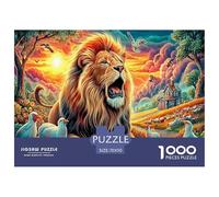 Leone colorato Puzzle 1000 Pezzi, Jigsaw Puzzle Ad Alta Difficoltà Regali Per Adulti E Adolescenti Home Giochi 70x50cm/1000pcs