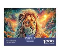 Leone colorato Puzzle 1000 Pezzi, Jigsaw Puzzle Per Adolescenti E Bambini, Giochi Stimolanti Per Tutta La Famiglia 52x38cm/1000pcs