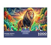 Leone colorato Puzzle 1000 Pezzi - Jigsaw Puzzle Regali Per Adulti E BambiniGioco Di Sfida Intellettuale, Impossibile Puzzle 38x26cm/1000pcs