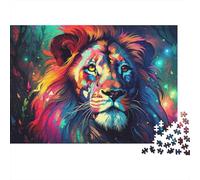 Leone Colorato Puzzle 1000 Pezzi per Adulti 70x50cm/1000pcs