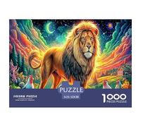 Leone colorato Puzzle 1000 Pezzi Per Adulti E Bambini | Gioco Di Sfida Intellettuale Puzzle 52x38cm/1000pcs