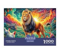 Leone colorato Puzzle 1000 Pezzi Per Adulti E Bambini | Gioco Di Sfida Intellettuale Puzzle 70x50cm/1000pcs