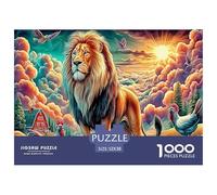 Leone colorato Puzzle 1000 Pezzi, Puzzle Impossibile 1000 Pezzi Gioco Di Sfida Intellettuale 52x38cm/1000pcs