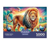 Leone colorato Puzzle Da 1000 Pezzi Per Adulti E Bambini - Puzzle Ad Alta Difficoltà,Giochi Stimolanti Per Tutta La Famiglia 70x50cm/1000pcs