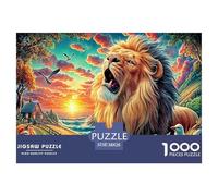 Leone colorato Puzzle Da 1000 Pezzi Per Adulti E Bambini - Puzzle Ad Alta Difficoltà,Giochi Stimolanti Per Tutta La Famiglia 38x26cm/1000pcs