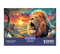 Leone colorato Puzzle Da 1000 Pezzi Per Adulti E Bambini - Puzzle Ad Alta Difficoltà,Giochi Stimolanti Per Tutta La Famiglia 70x50cm/1000pcs