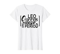 Leone Compleanno Segno Zodiacale Uomini e Donne Leo Amore Divertente Leone Maglietta con Stampa Grafica Economica, Donna, Bianco, XL