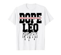 Leone Compleanno Segno Zodiacale Uomini e Donne Leo Amore Divertente Leone Maglietta con Stampa Grafica Economica, Uomo, Bianco, L