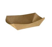 Leone Confezione da 125 Vaschette per Fritti Street Food, 19.5 x 16.5 x 5.5 cm, Avana, 19.5 x 16.5 x (H) 5.5 cm