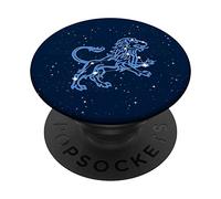 Leone costellazione e simbolo zodiacale con stelle PopSockets PopGrip Intercambiabile
