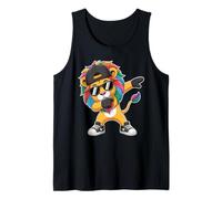 Leone Dabbing con criniera Arcobaleno Dab Danza Dabbing Leone Canotta