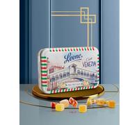 Leone dal 1857 - Caramelle Leone Latta Gelée - Caramelle Morbide - Caramelle Vegane e Senza Glutine - Collezione Cartoline Italiane - Gusto Agrumi (Arancia,Limone,Mandarino) - Venezia - 200g
