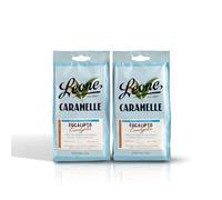 Leone dal 1857 - Caramelle Senza Zucchero Eucalipto - Balsamiche Senza Glutine e Vegane - 2 Sacchetti Caramelle Dure da 125g (2 x 125g)