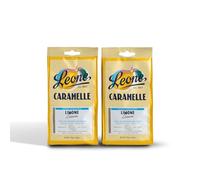 Leone dal 1857 - Caramelle Senza Zucchero Limone - Caramelle gusto Limone Senza Glutine e Vegane - 2 Sacchetti Caramelle Dure da 125g (2 x 125g)