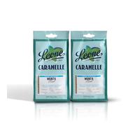 Leone dal 1857 - Caramelle Senza Zucchero Menta - Caramelle gusto Menta Senza Glutine e Vegane - 2 Sacchetti Caramelle Dure da 125g (2 x 125g)