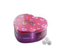 Leone dal 1857 - Latta Cuore - Cri Cri Torinesi Cioccolato Fondente - Collezione Love Pattern - Nocciola Ricoperta di Cioccolato e Granella di Zucchero - Vegano e Senza Glutine - 100gr