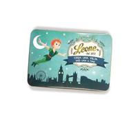 Leone dal 1857 - Latta Gelatine di Frutta Assortite - Collezione C'era una Volta - Latta Regalo Peter Pan - Senza Glutine e Vegane - 100 gr