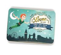 Leone dal 1857 - Latta Gelatine di Frutta Assortite - Collezione C'era una Volta - Latta Regalo Peter Pan - Senza Glutine e Vegane - 100 gr