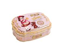 Leone dal 1857 - Latta Gelatine Liberty Rosa - Gelatine di Frutta - Caramelle Leone Vegane e Senza Glutine - Latta Regalo da 200gr