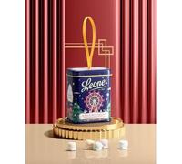 Leone dal 1857 - Lattina Appendibile di Pastiglie Miste Dissetanti Ruota Panoramica - Perfetto Gadget Natale - Caramelle Vegane e Senza Glutine - Ideale per Decorazioni Natalizie - Lattina 30 gr