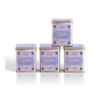 Leone dal 1857 - Lattina Pastiglie Leone Violetta - Caramelle gusto Violetta Senza Glutine e Vegane - 4 Lattine da 30g (4 x 30g)