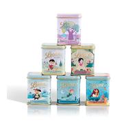 Leone dal 1857 - Lattine Pastiglie Leone Collezione C'era Una Volta - Caramelle Miste Dissetanti e Caramelle ai Frutti di Bosco - 6 Lattine da 30g (6 x 30g)