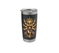 Leone Dea Celeste Mistico Zodiaco Arte Donne Ragazze Bicchiere termico in acciaio inox doppia parete