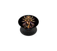 Leone Dea Celeste Mistico Zodiaco Arte Donne Ragazze PopSockets PopGrip Adesivo