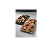 Leone Decorazioni Vassoio Sushi in Bamboo Nero 50X23X2,5